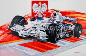 Kubica BMW Acrylic Painting