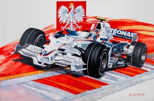 F1 Painting of Kubica